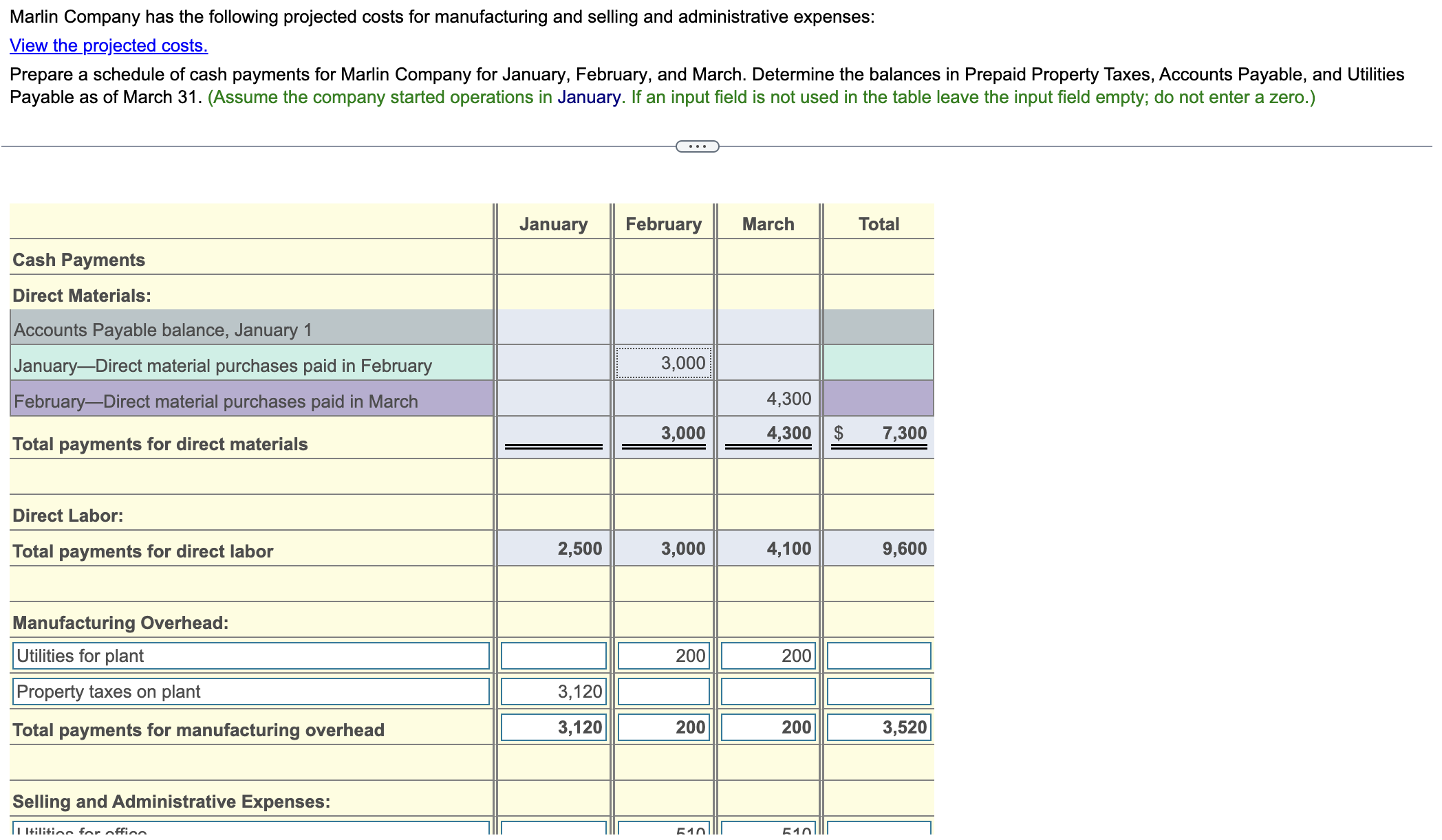 I provided all the information needed for this