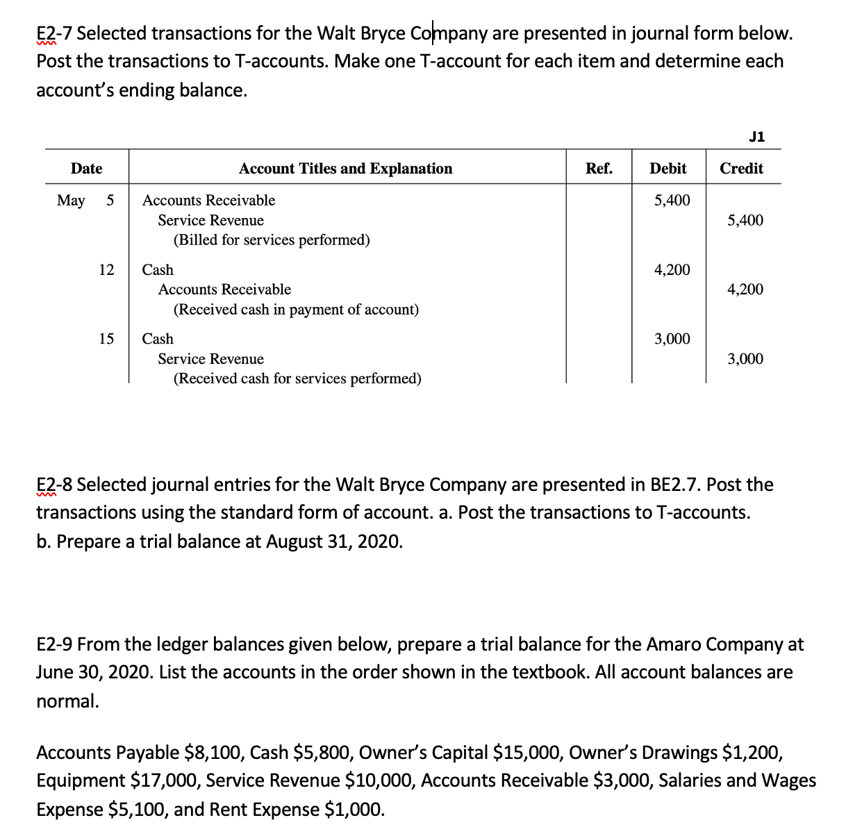 7 TO 12. PLEASE ANSWER. E2-11 Selected