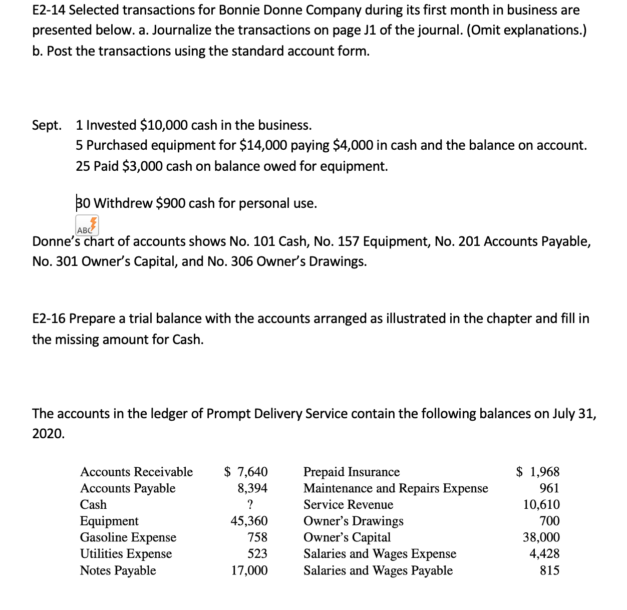 14 TO PE-2A. PLEASE ANSWER E2-14 Selected