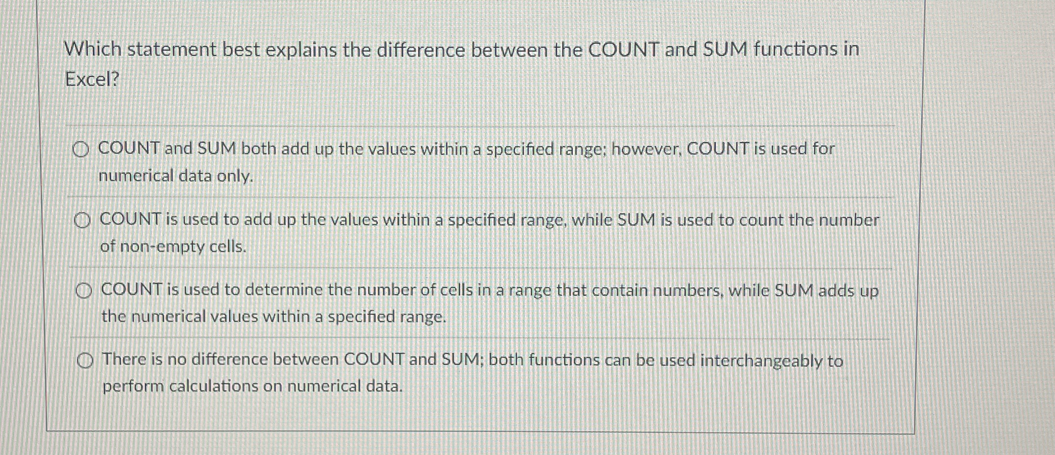 Which statement best explains the difference