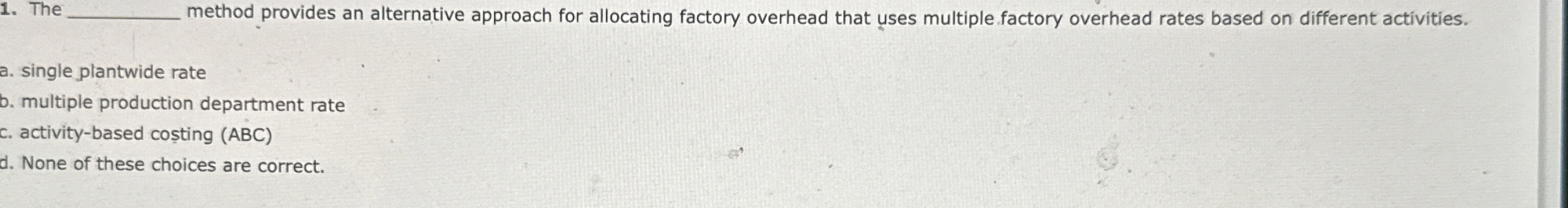 The q , method provides an alternative approach