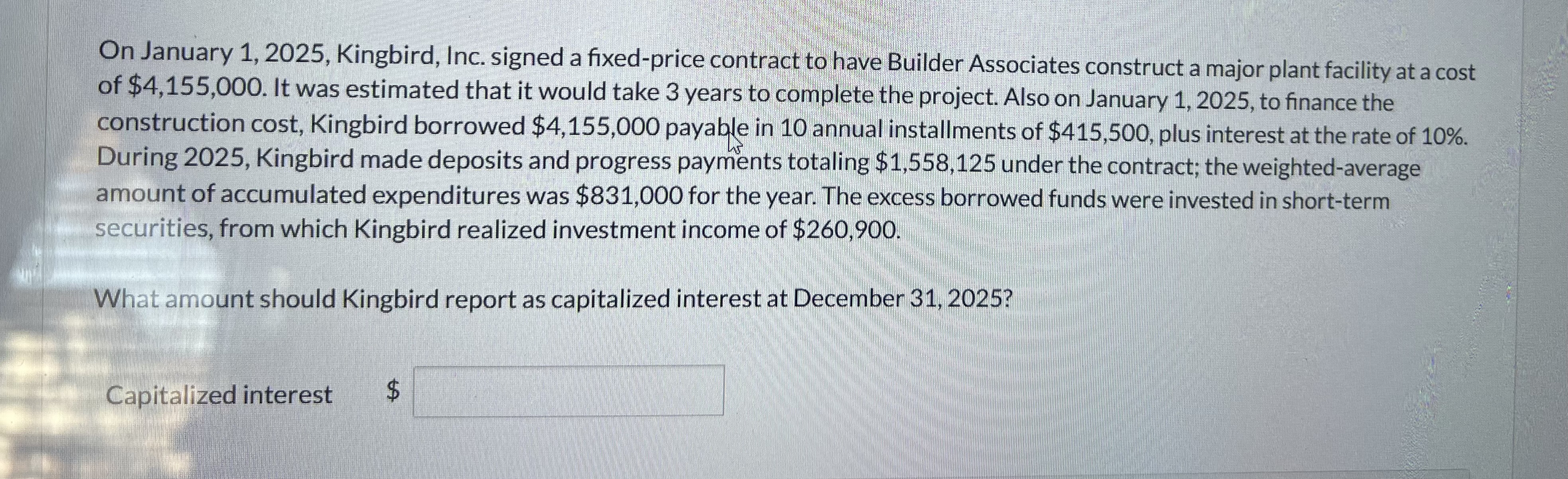 On January 1 , 2 0 2 5 , Kingbird, Inc. signed a