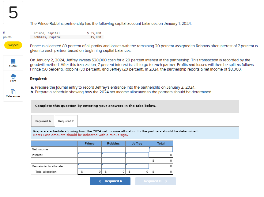 Requirement A: - Record the entry for goodwill