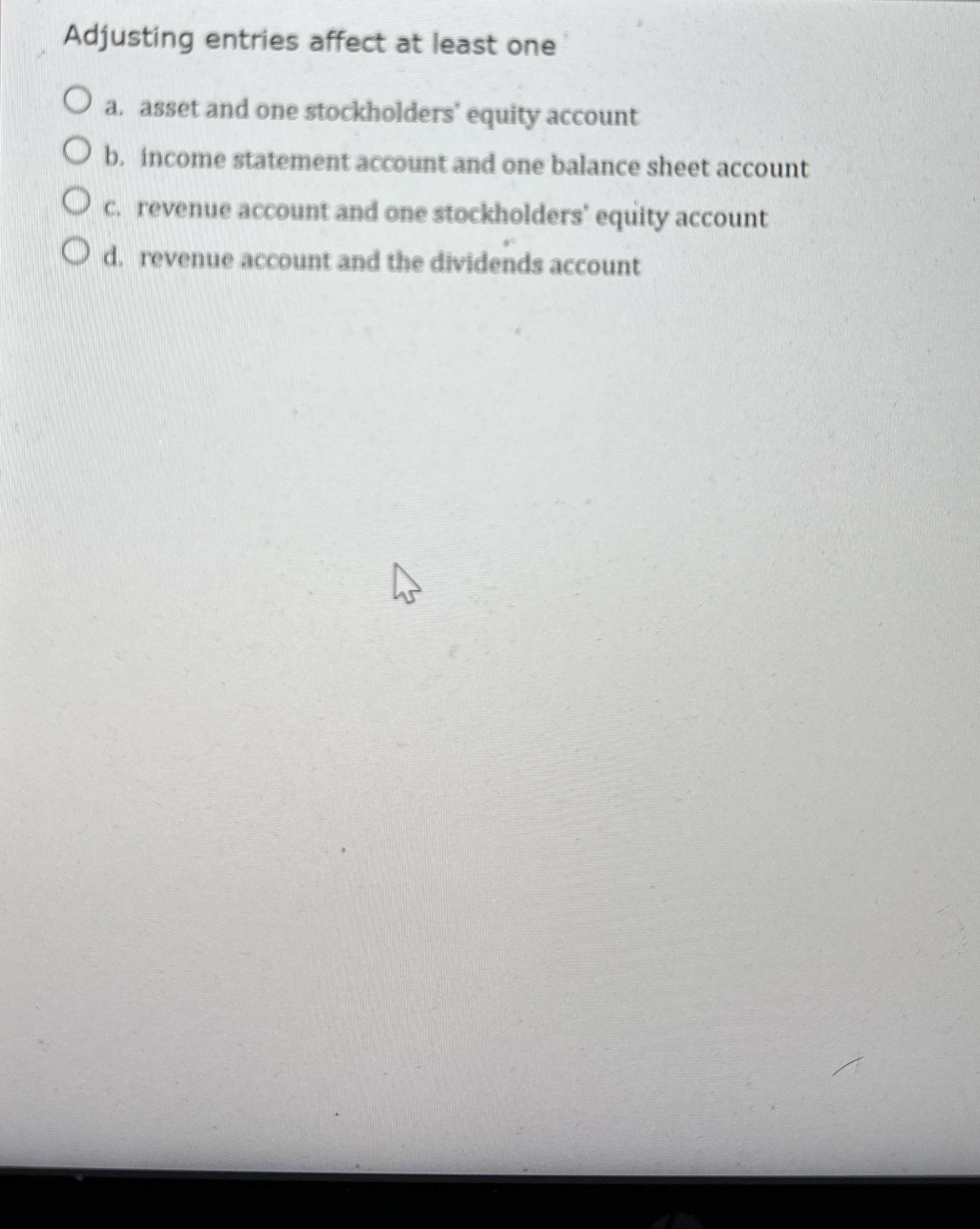 Adjusting entries are a . optional under