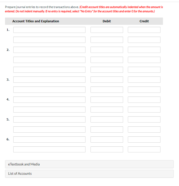 every entry should have narration please Please