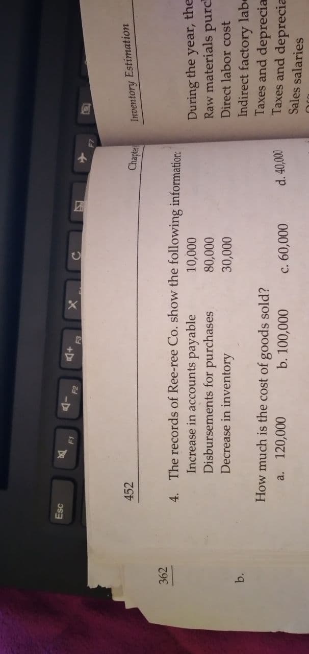 Esc A N FZ 452 Chapter Inventory Estimation 362