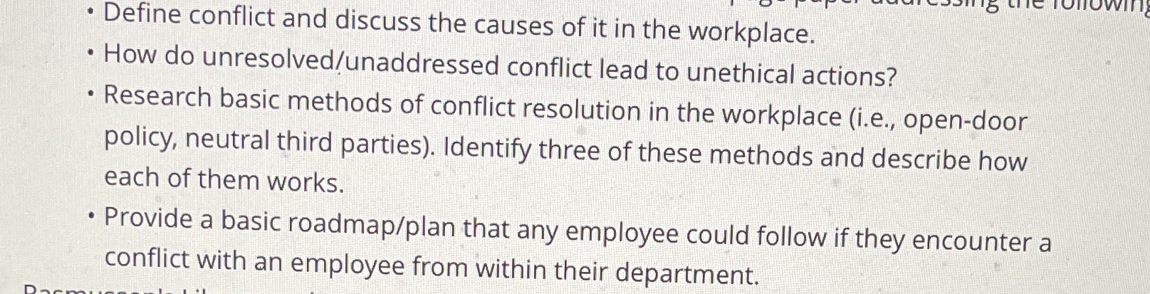 There appears to be conflict at every entry of