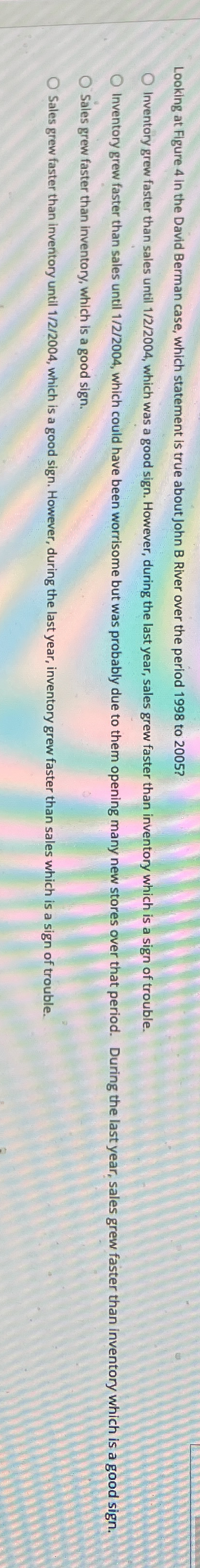 Looking at Flgure 4 in the David Berman case,