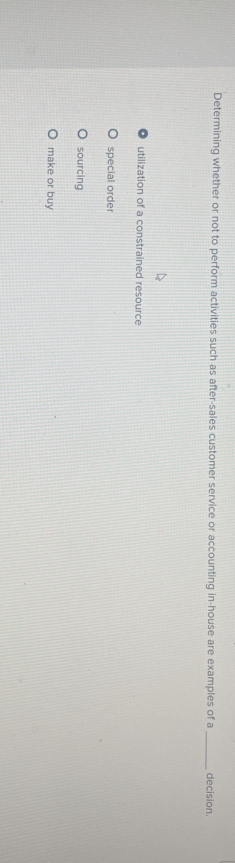 Determining whether or not to perform activities