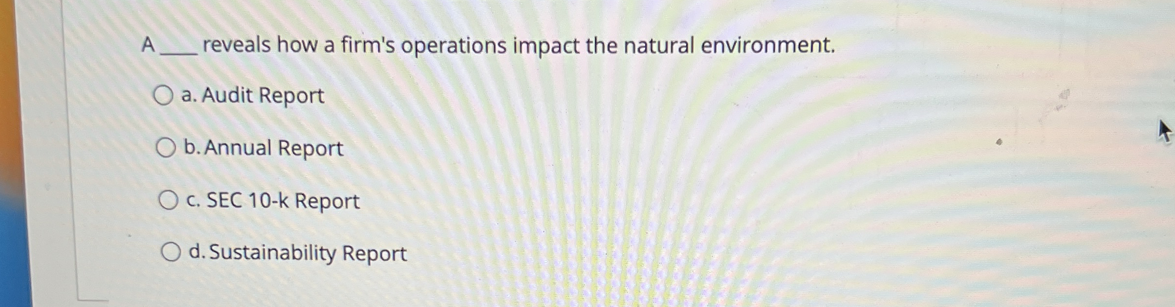 A q , reveals how a firm's operations impact the
