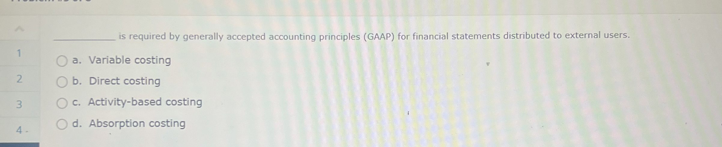 is required by generally accepted accounting