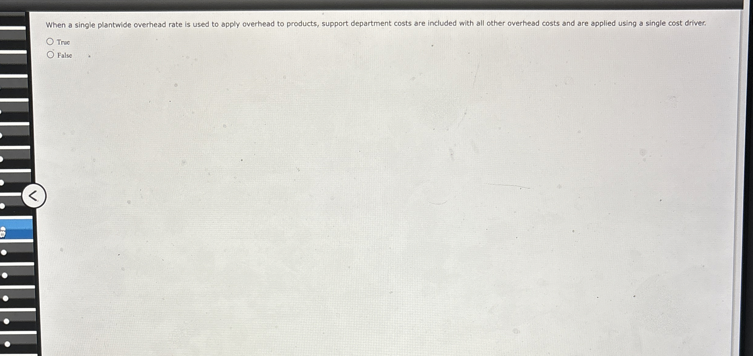 When a single plantwide overhead rate is used to