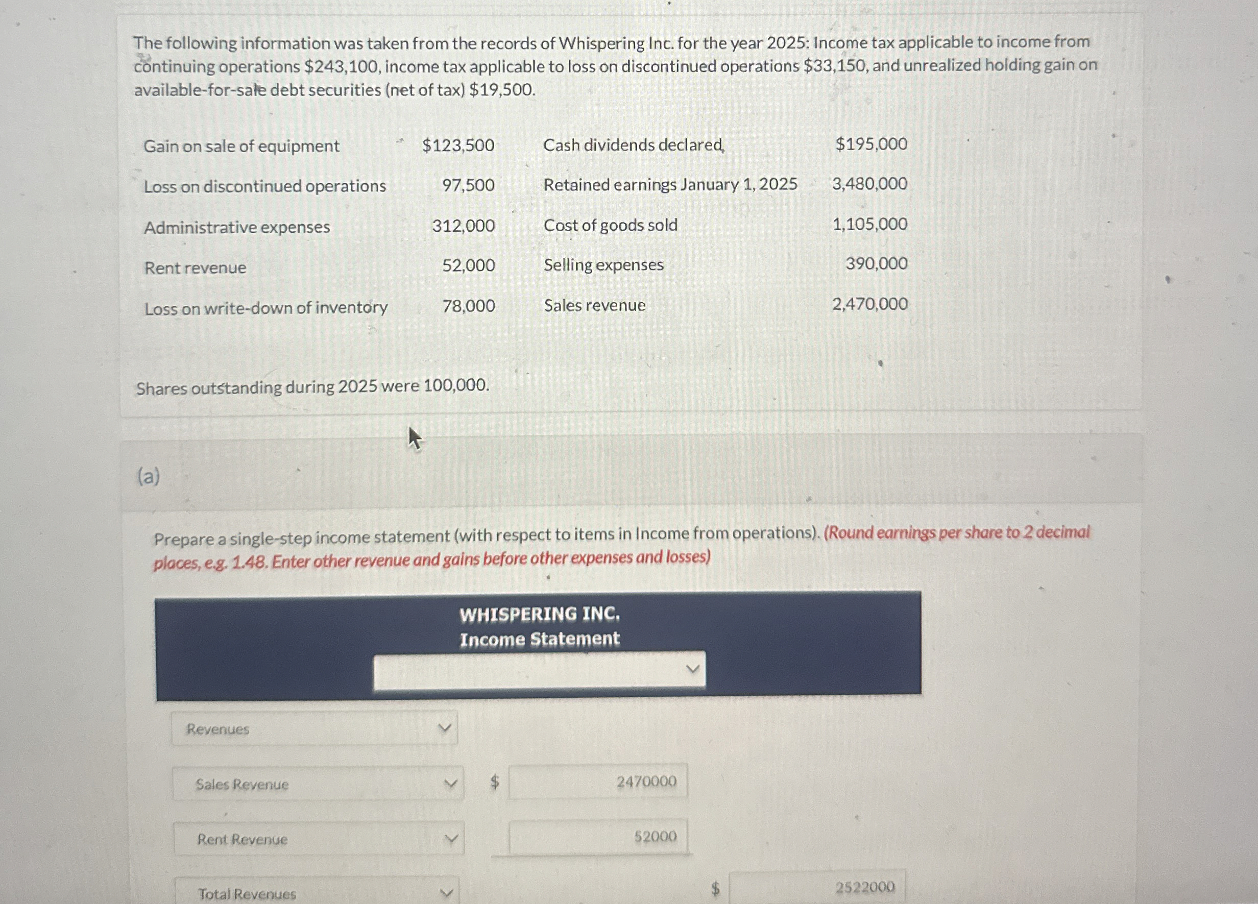 The following information was taken from the