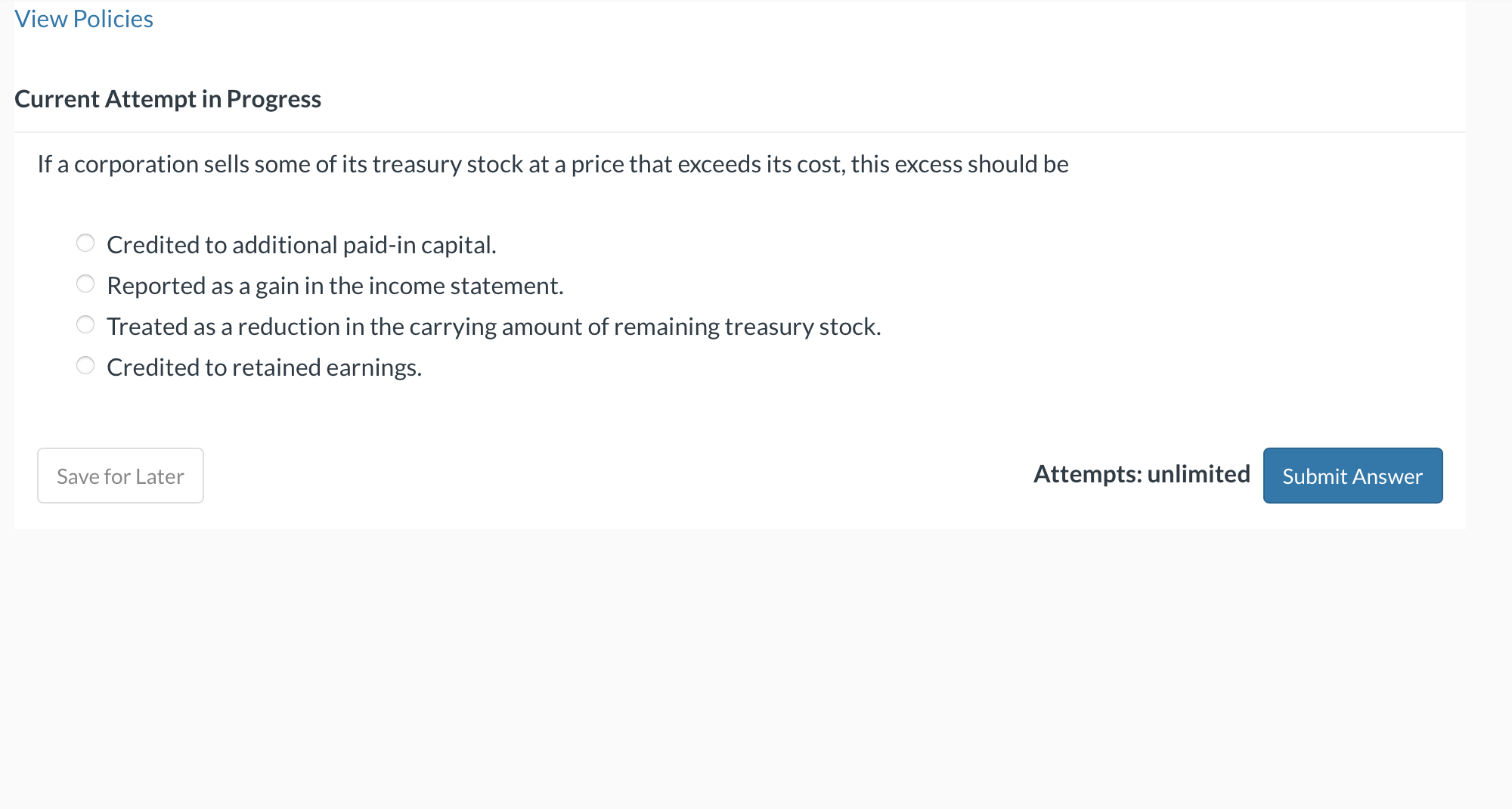 Current Attempt in Progress If a corporation