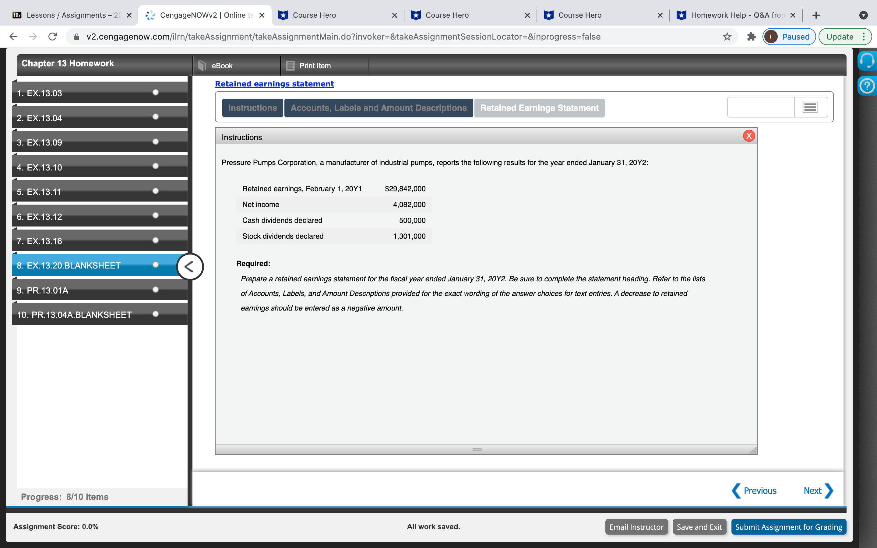 Chapter 13 Homework I need help with these two