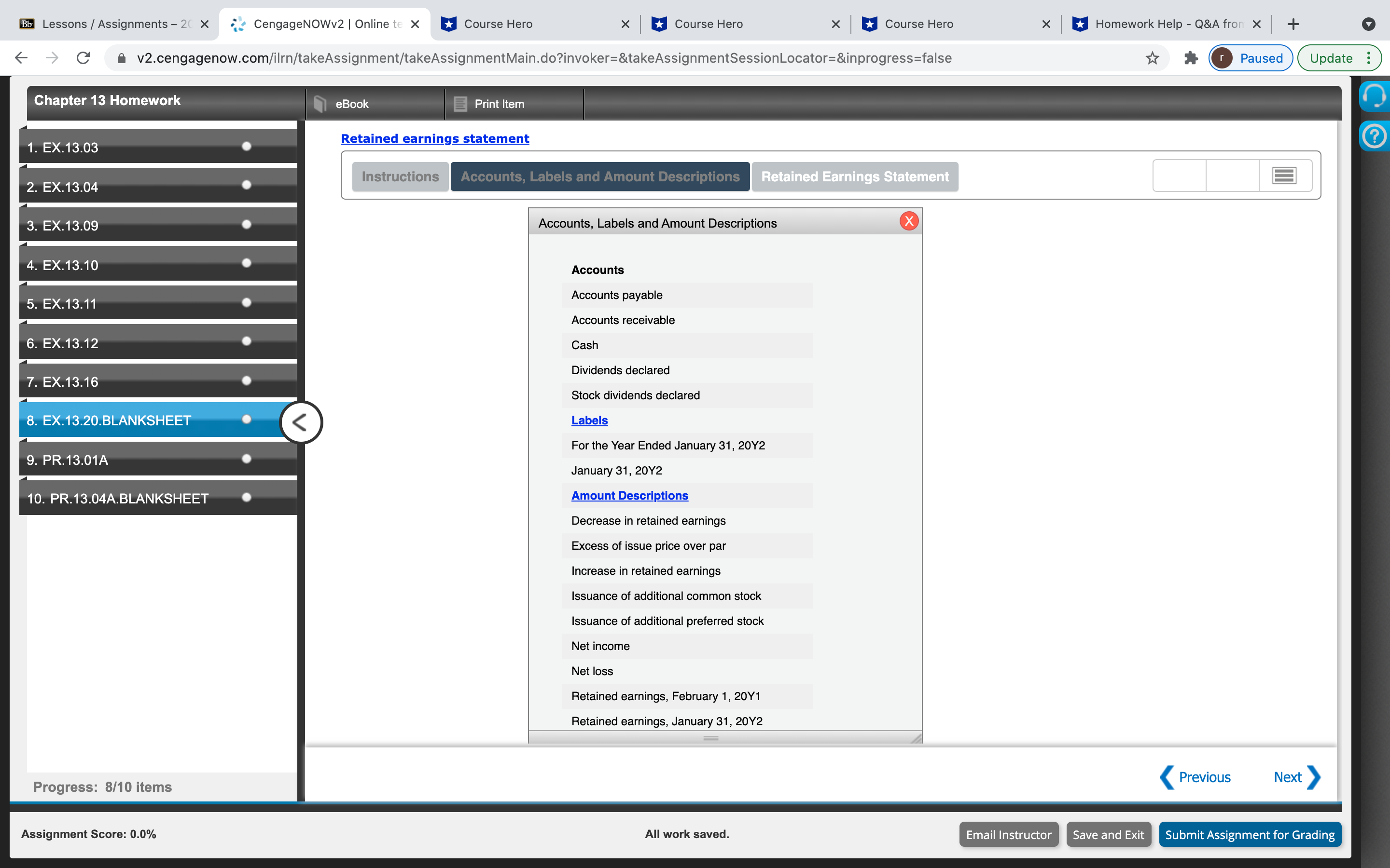 Chapter 13 Homework I need help with these two
