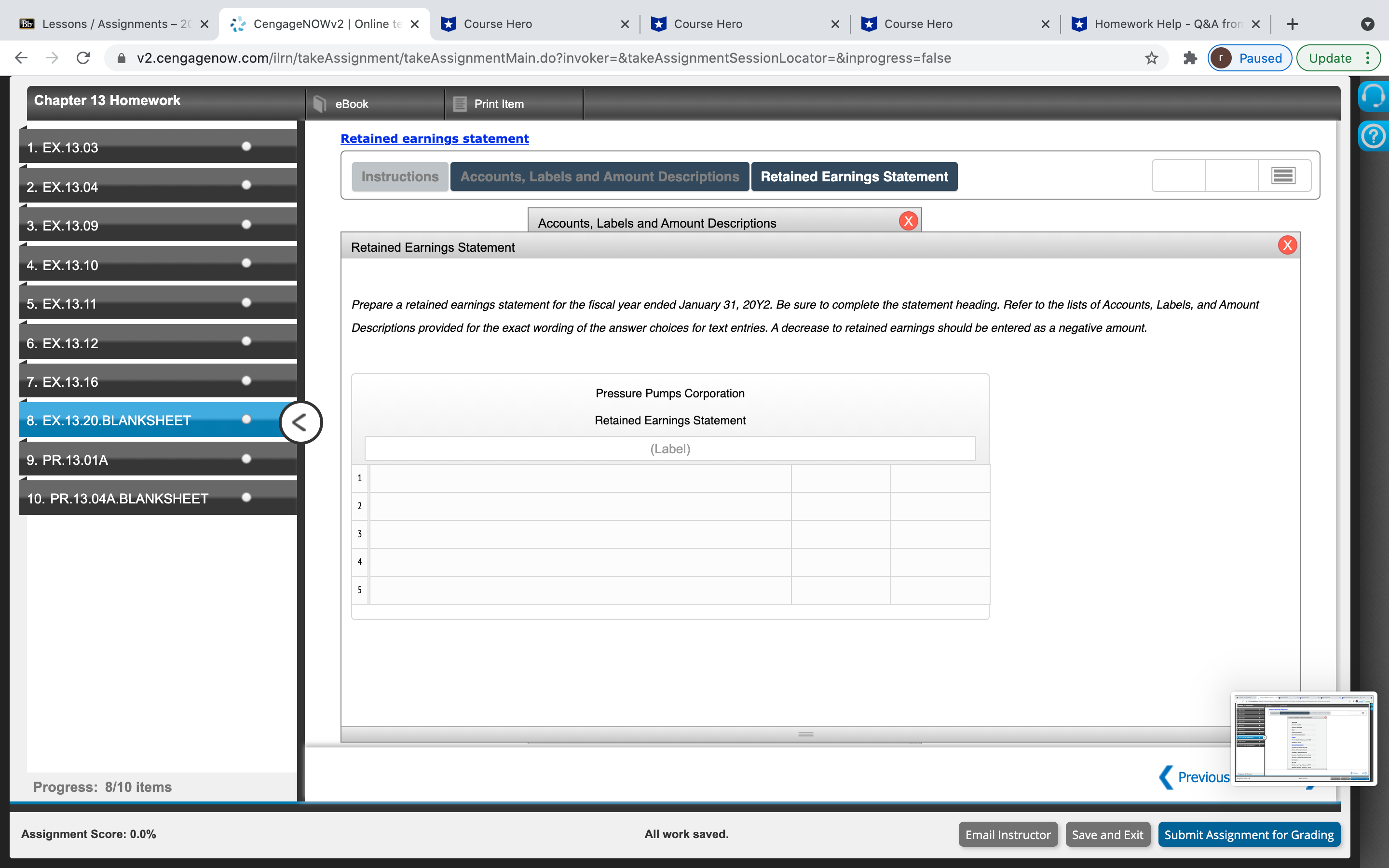 Chapter 13 Homework I need help with these two
