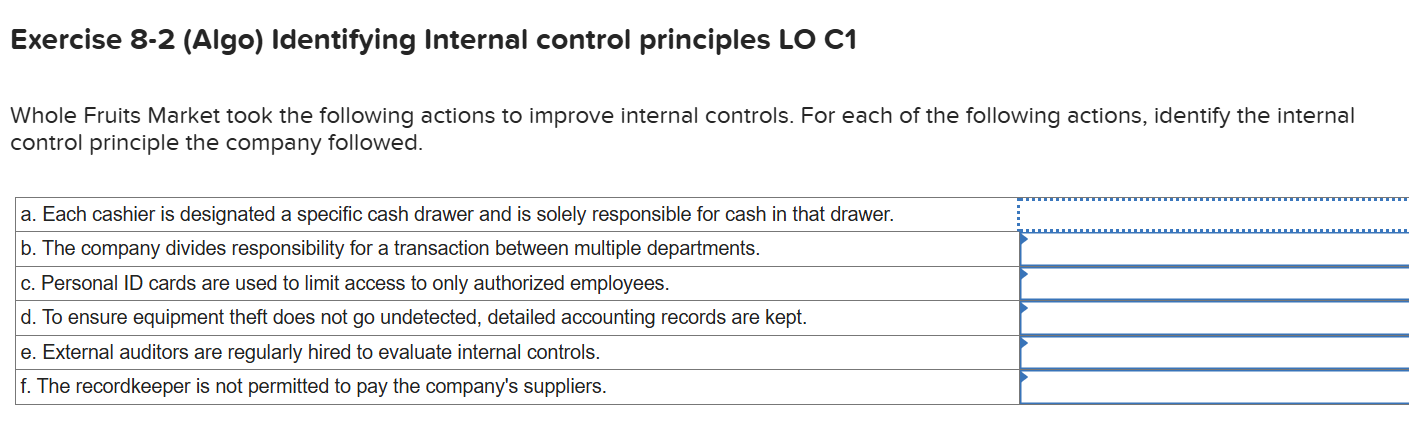 Exercise 8 - 2 ( Algo ) Identifying Internal