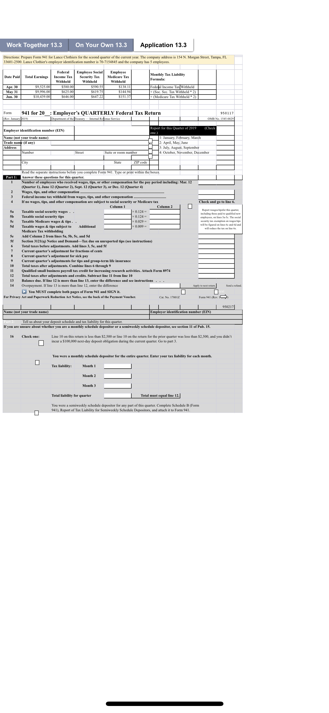 Help me please Work Together 13.3 On Your Own