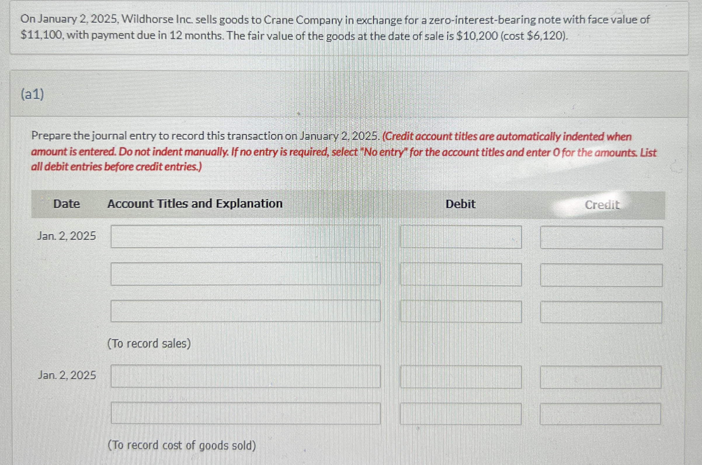 On January 2 , 2 0 2 5 , Wildhorse Inc. sells