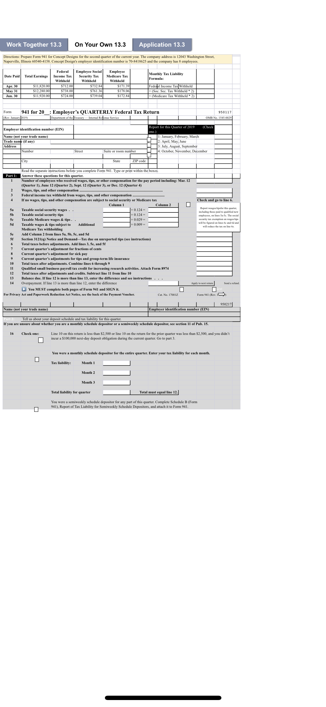 Help me please Work Together 13.3 On Your Own
