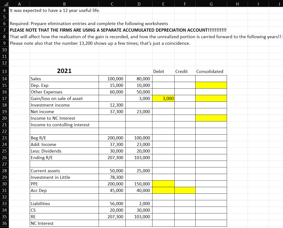 B C D E F G H t was expected to have a 12 year