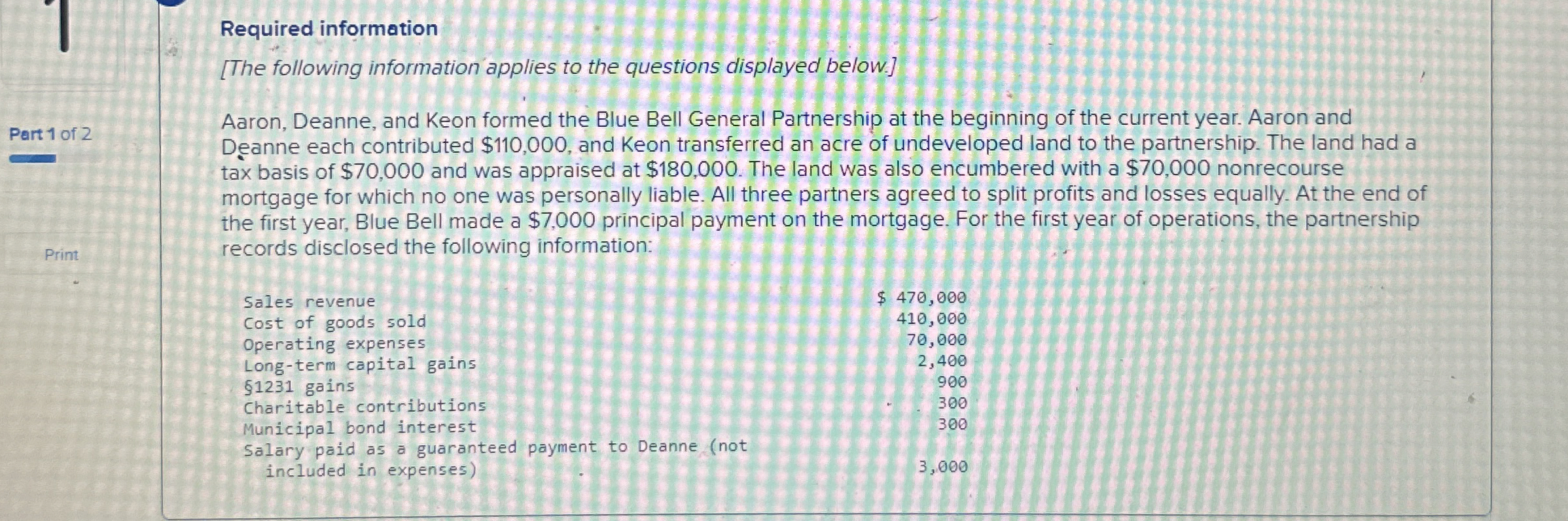 Required information [ The following information