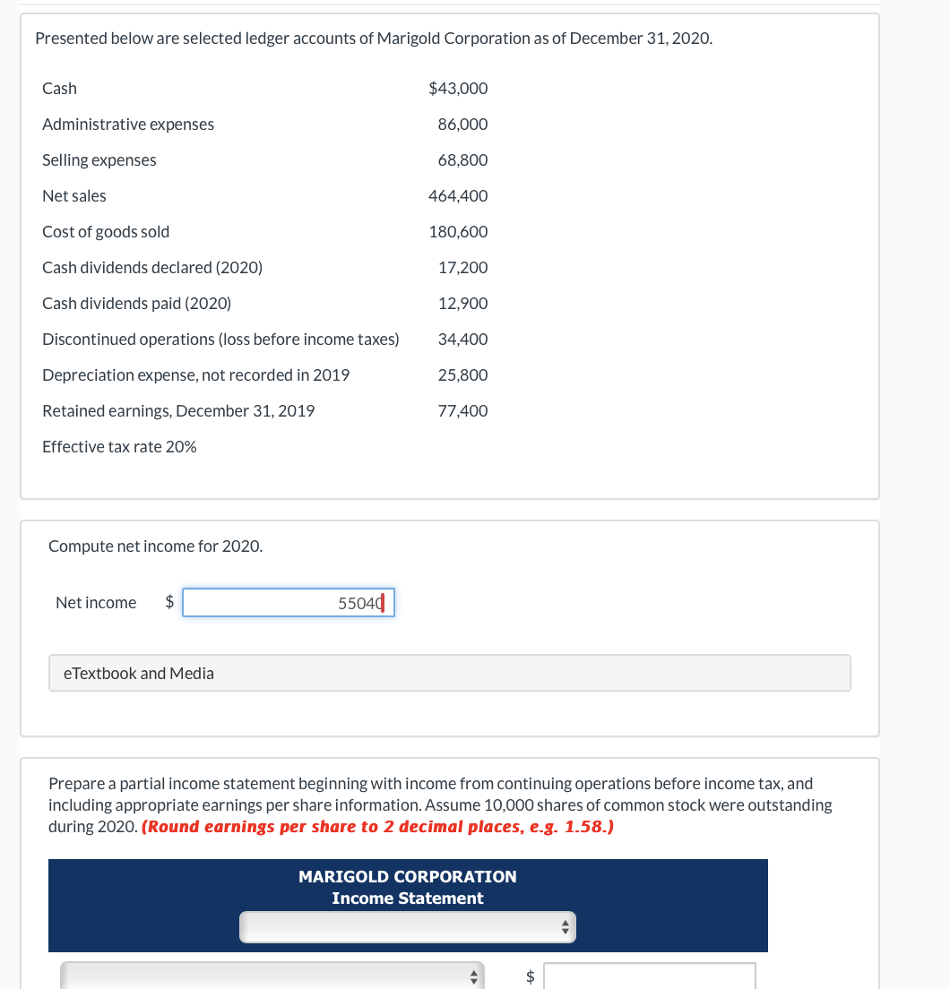 Presented below are selected ledger accounts of