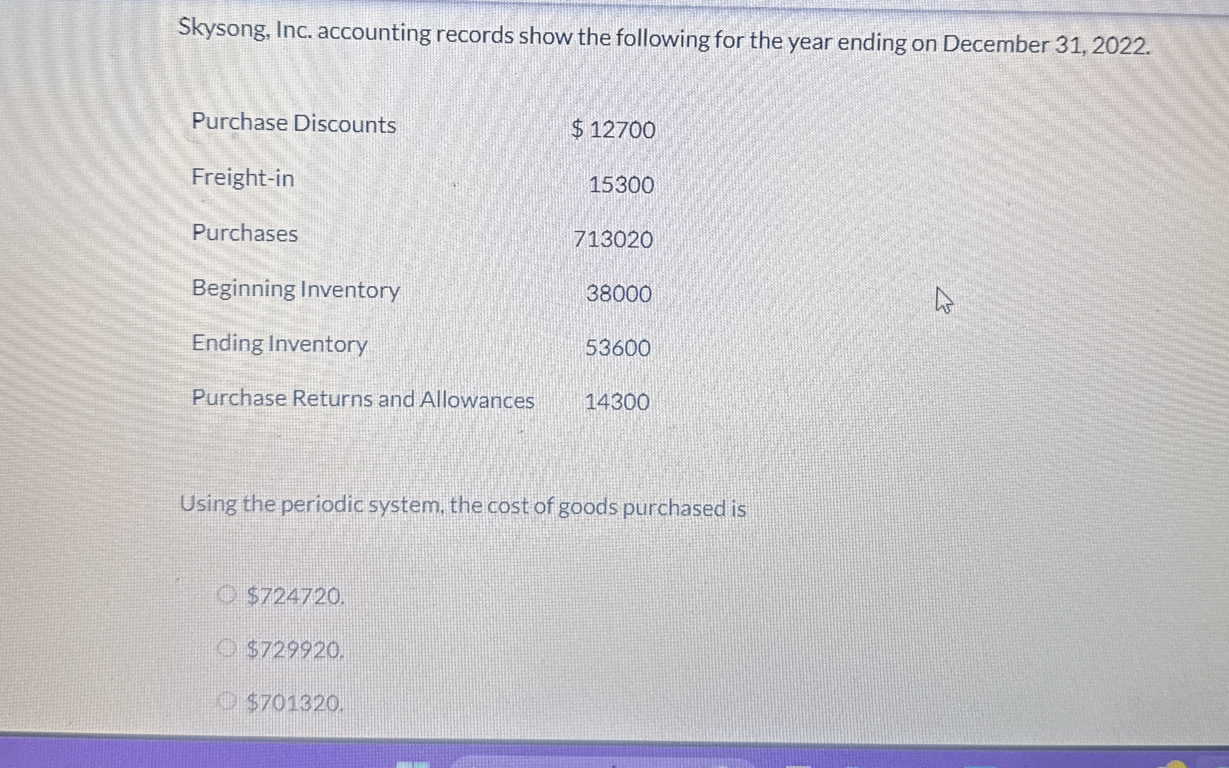 Skysong, Inc. accounting records show the