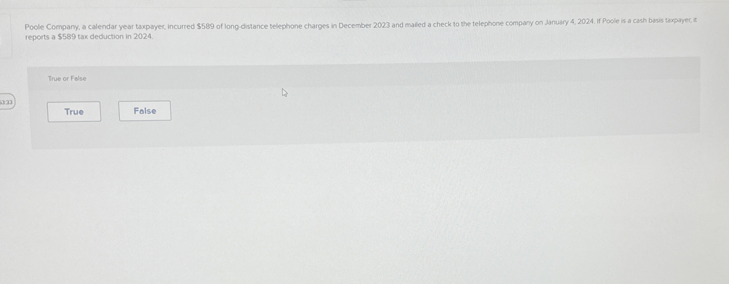 reports a $ 5 8 9 tax deduction in 2 0 2 4 . True