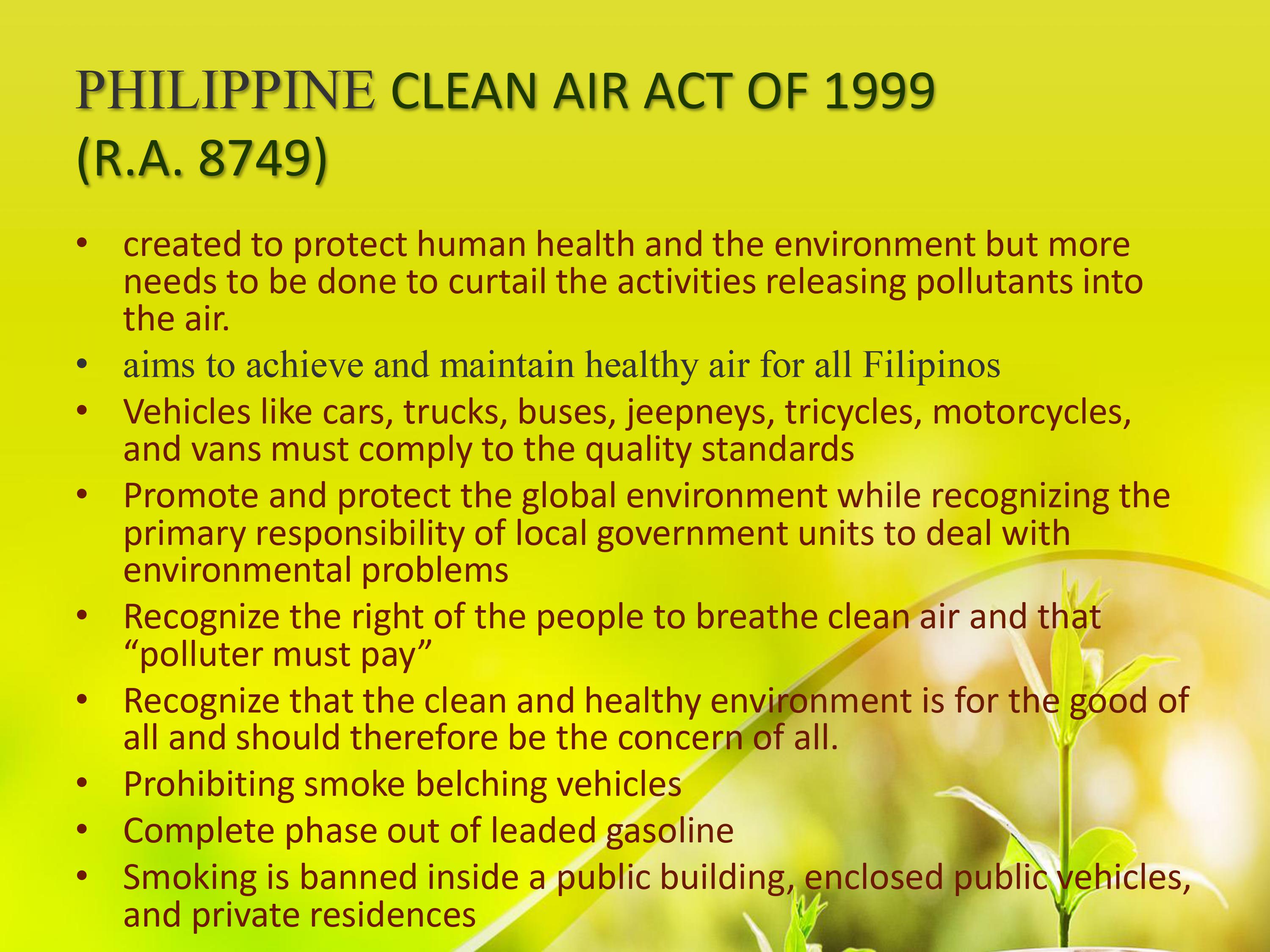 Make a reflection paper about the Environmental