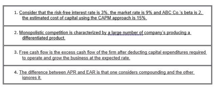 TRUE OR FALSE? SET A. 1. Consider that the