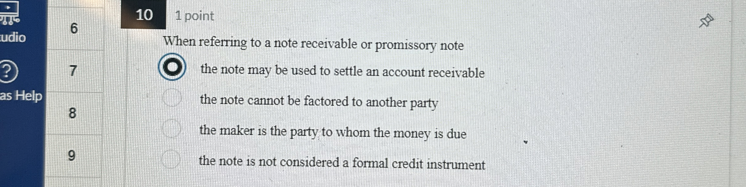 When referring to a note receivable or promissory