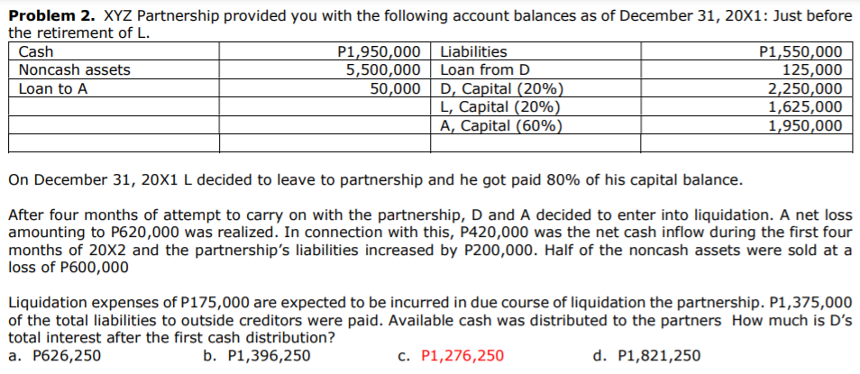 Topic: Partnership need solutions please Answers: