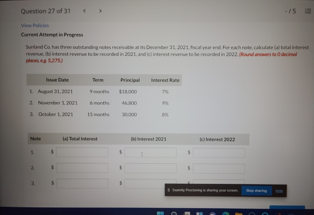 can you please help me out Question 27 of 31 <