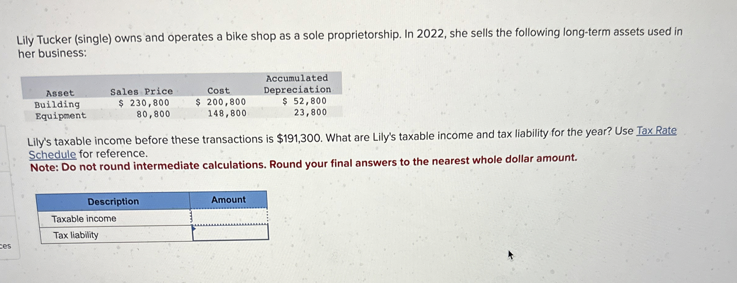 Lily Tucker ( single ) owns and operates a bike