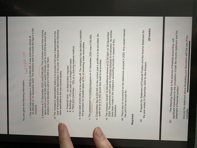 Answer question 16 and not more than one further
