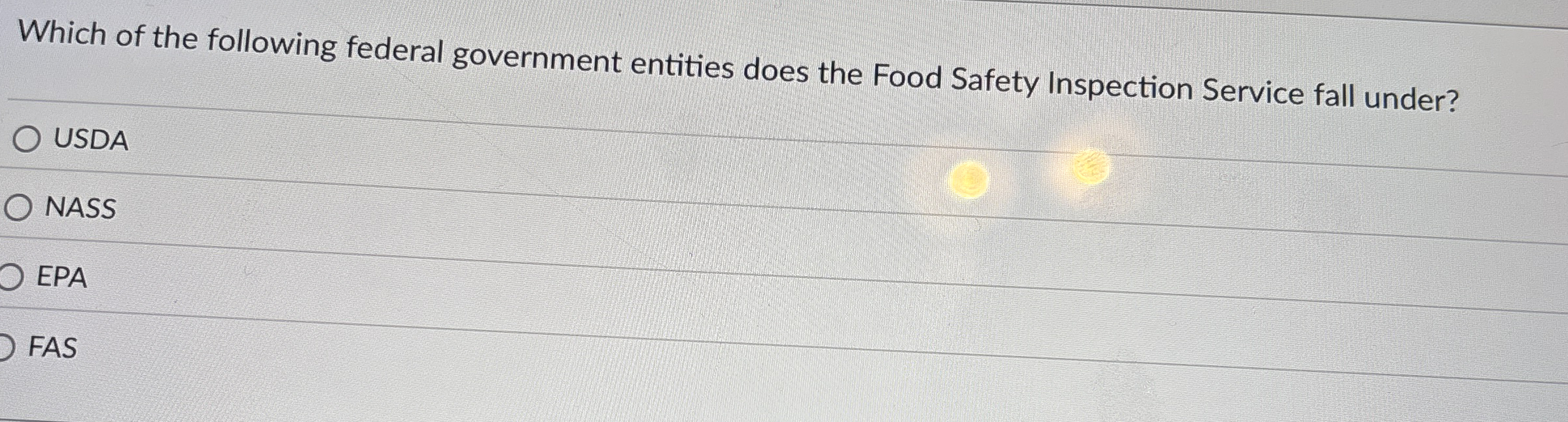 Which of the following federal government