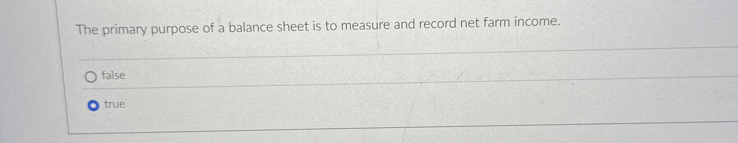 The primary purpose of a balance sheet is to