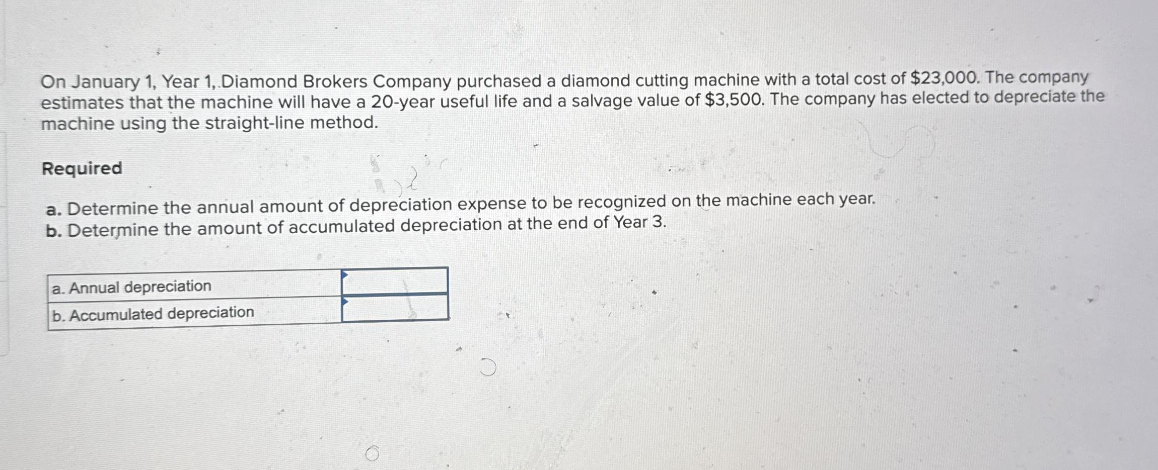 On January 1 , Year 1 , Diamond Brokers Company