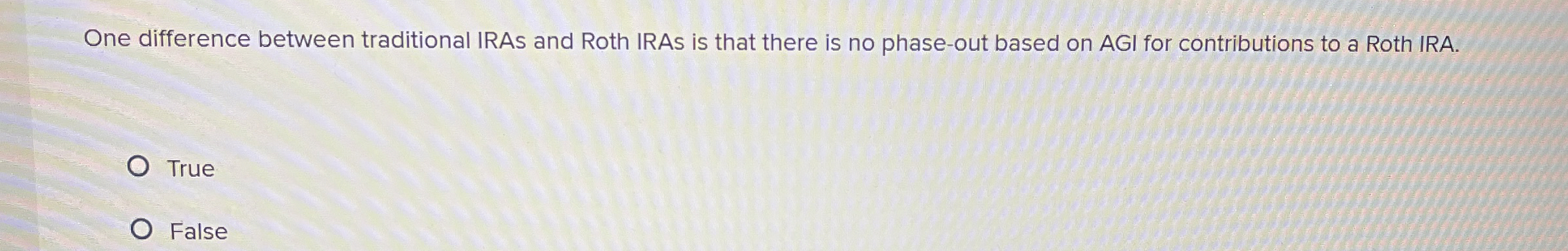 One difference between traditional IRAs and Roth