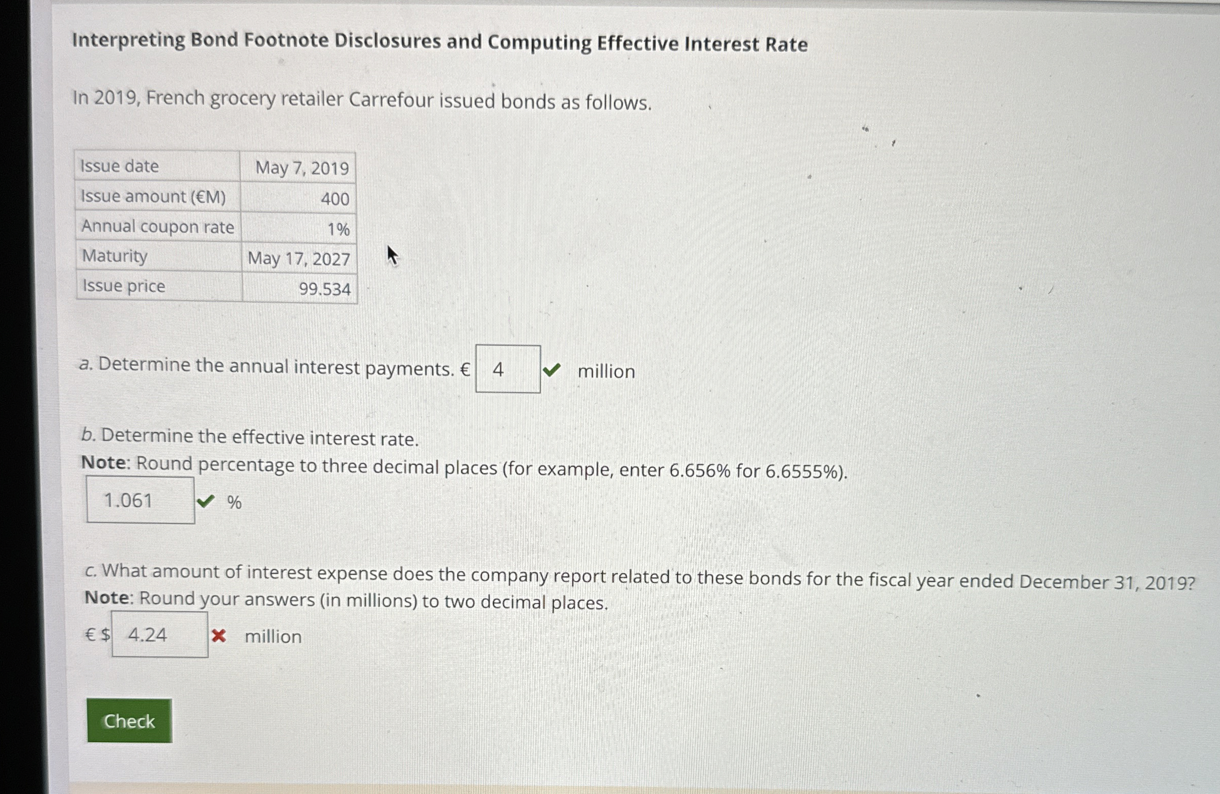Interpreting Bond Footnote Disclosures and