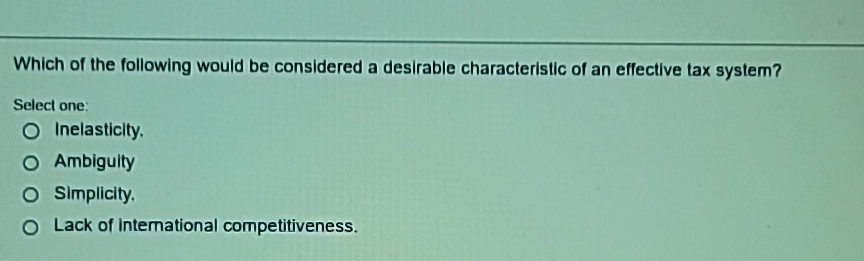 Which of the following would be considered a