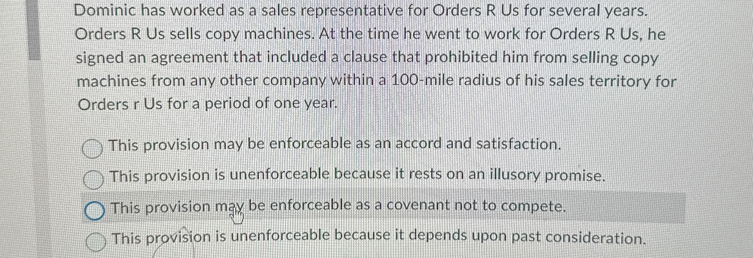 Dominic has worked as a sales representative for