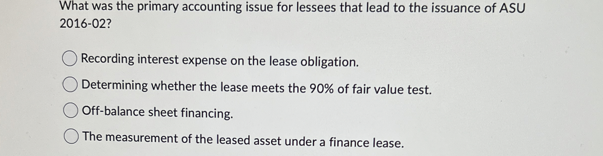 What was the primary accounting issue for lessees