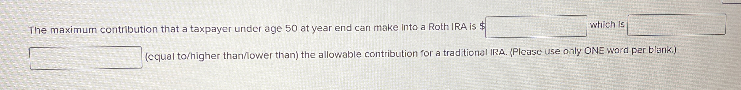 The maximum contribution that a taxpayer under