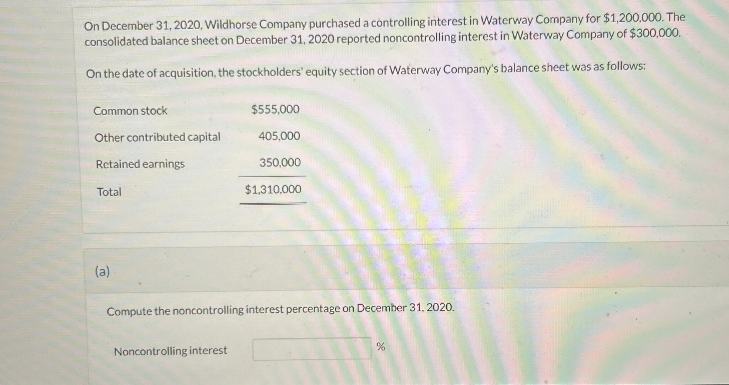 On December 3 1 , 2 0 2 0 , Wildhorse Company