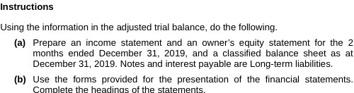 Instructions Using the information in the