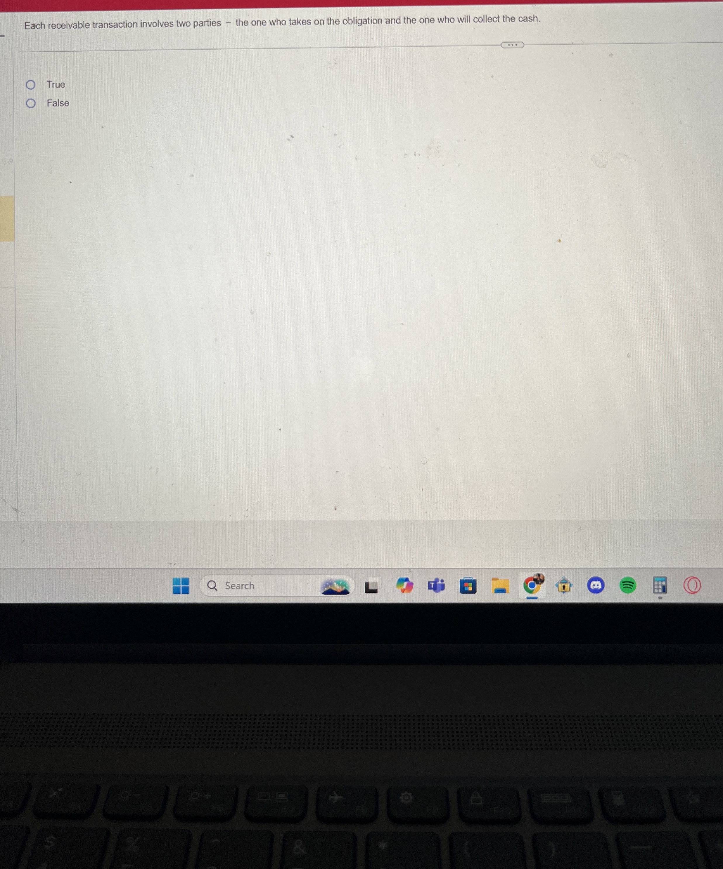 Each receivable transaction involves two parties
