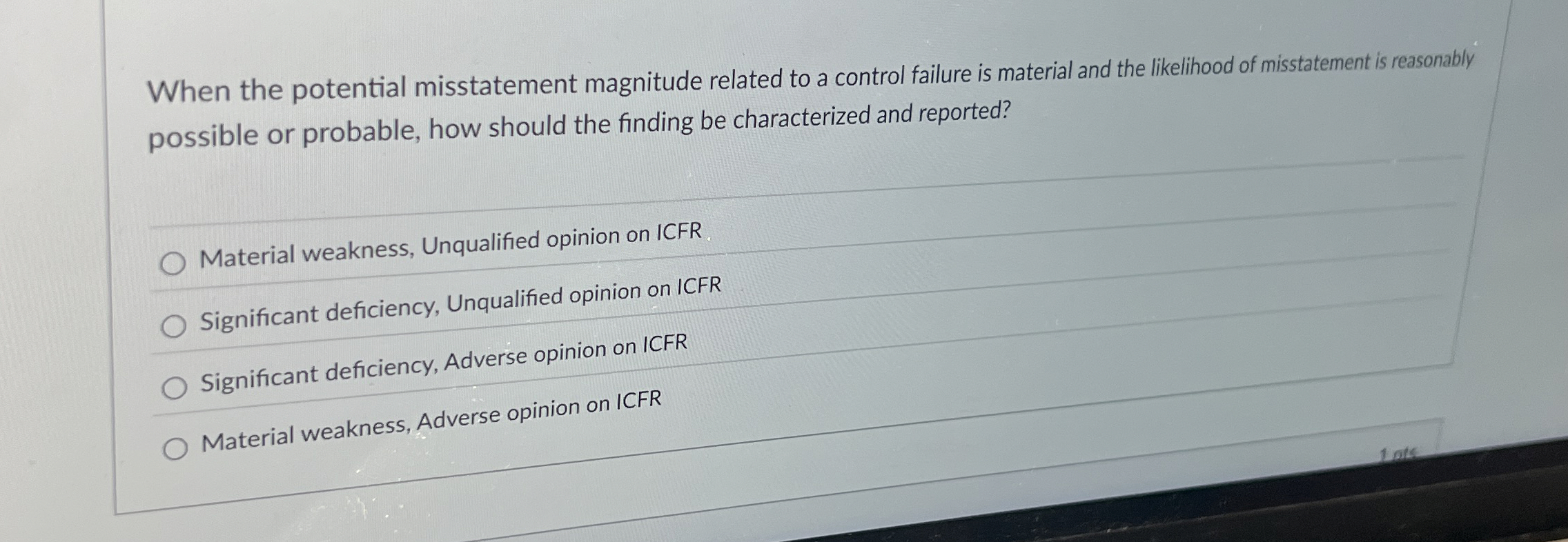 When the potential misstatement magnitude related